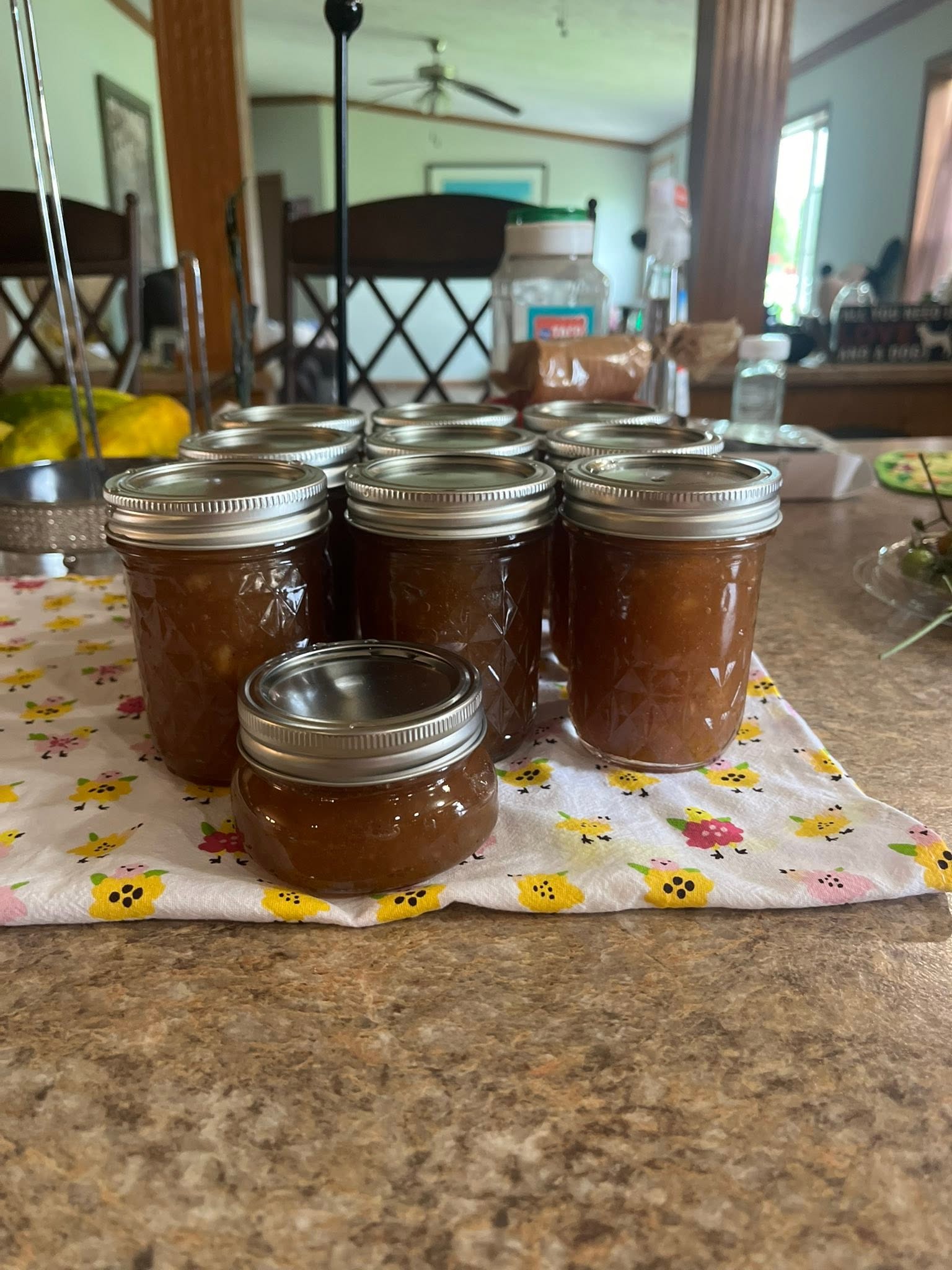 Home-canned farm goods