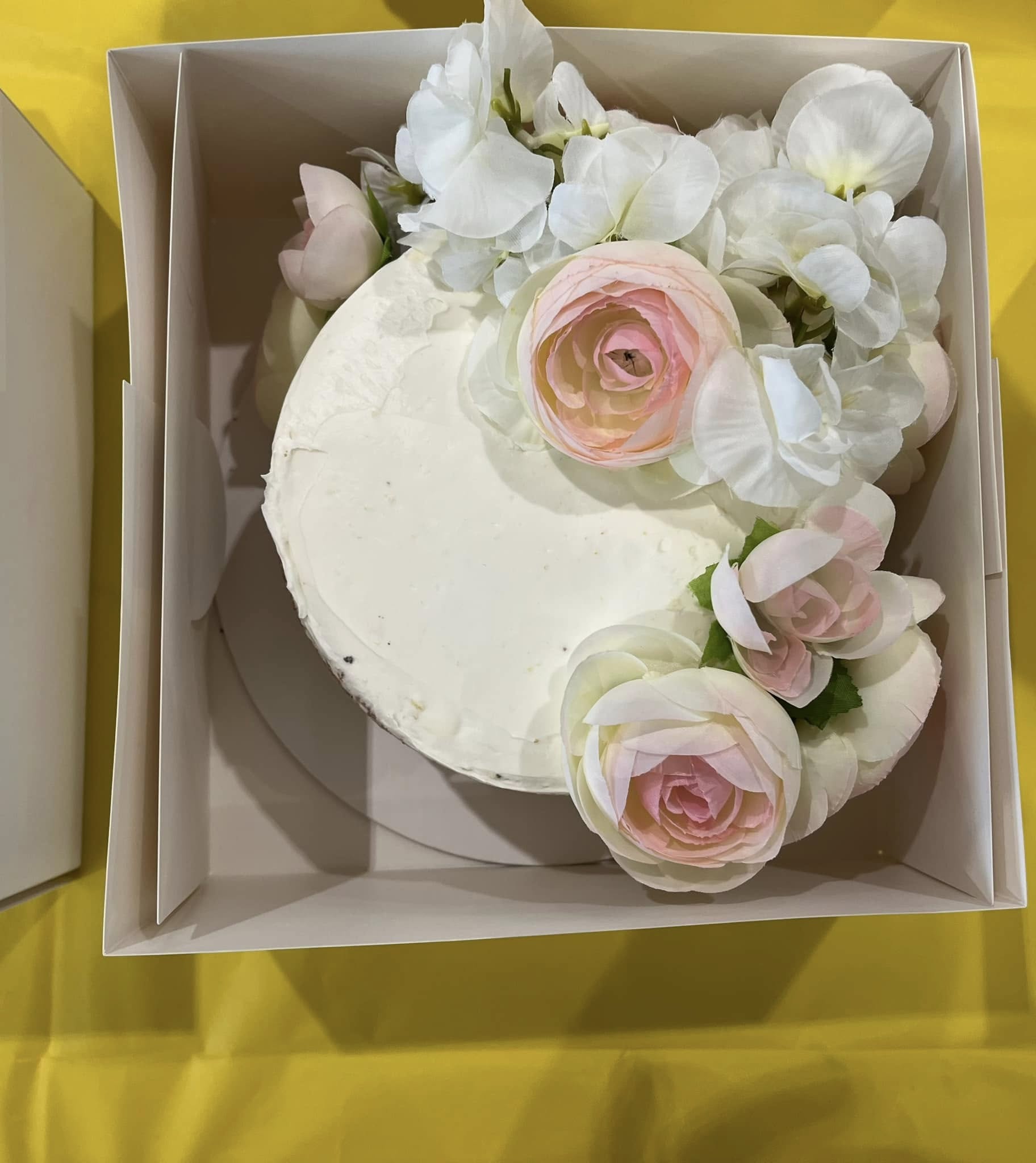 A finished custom cake